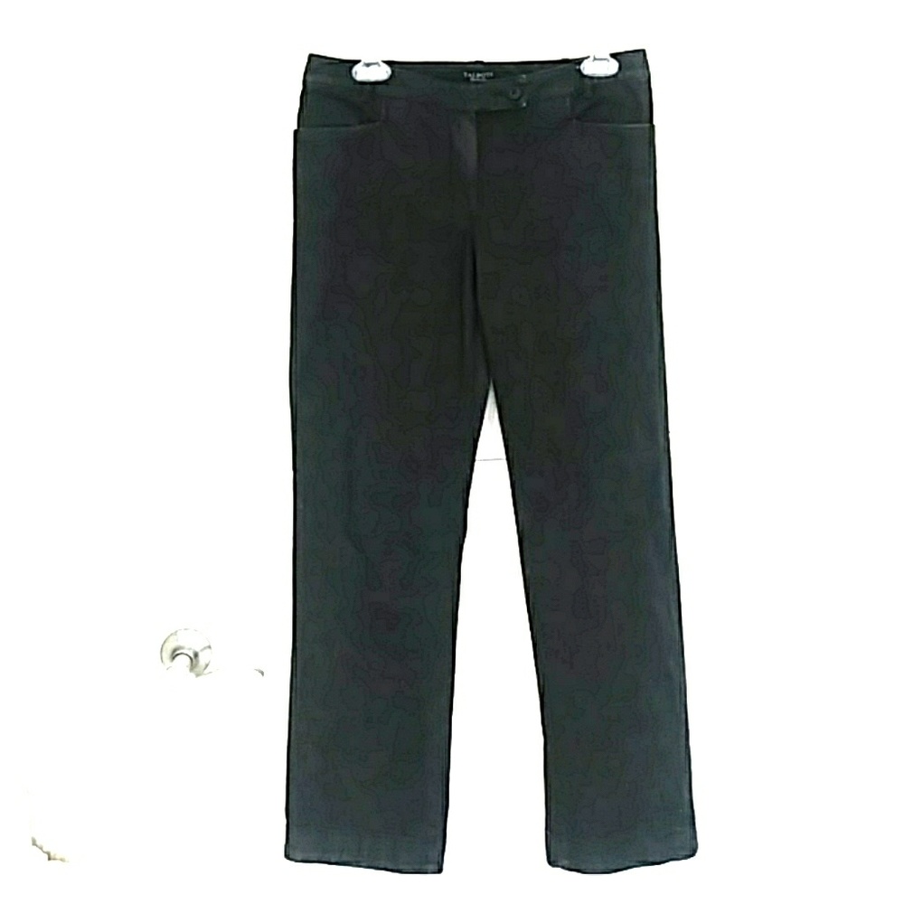 3/15 Talbots straight leg dressy black jean pants